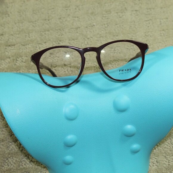 Prada Brown Non-Prescription Lens Glasses VPR 19S-F   50  [] 20  140mm w Case - Picture 2 of 11